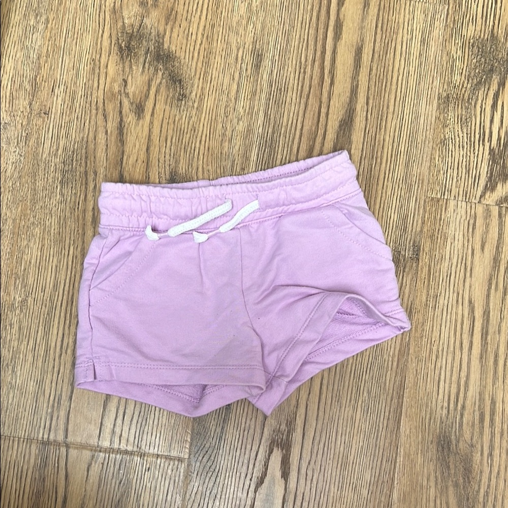 Lilac Drawstring Shorts